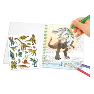 Dino World Colouring Book With Reversible Sequins 12757