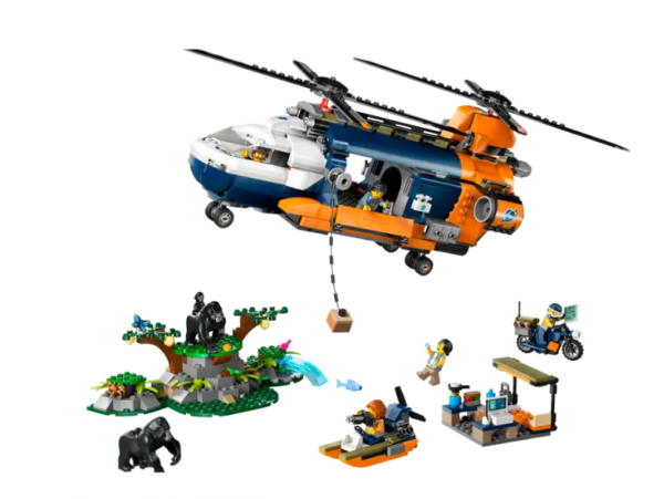 Lego City Jungle Explorer Helicopter at Base Camp - 60437