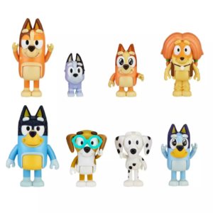 Bluey Heeler Family And Mates 8pc Figure Set