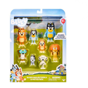 Bluey Heeler Family And Mates 8pc Figure Set