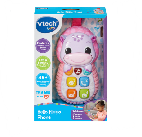 Vtech Hello Hippo Phone Pink