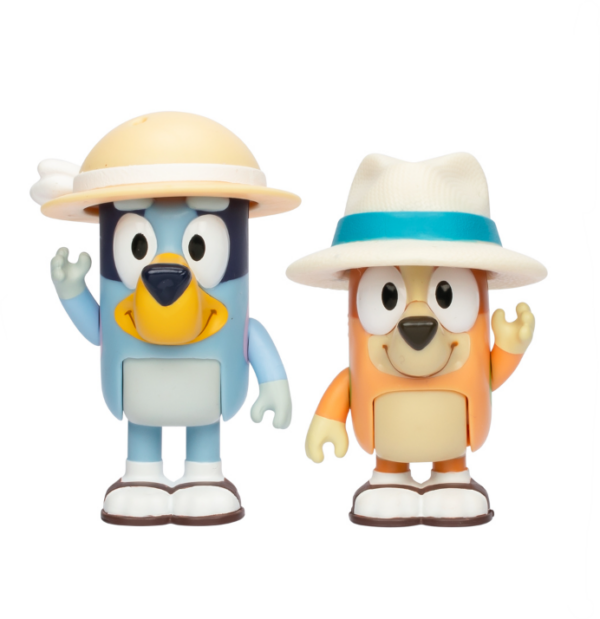 Bluey Figure 2 Pack - On Holiday