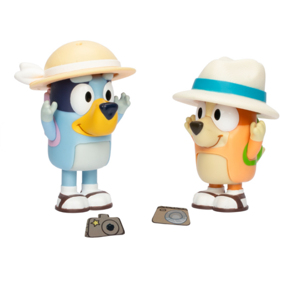 Bluey Figure 2 Pack - On Holiday