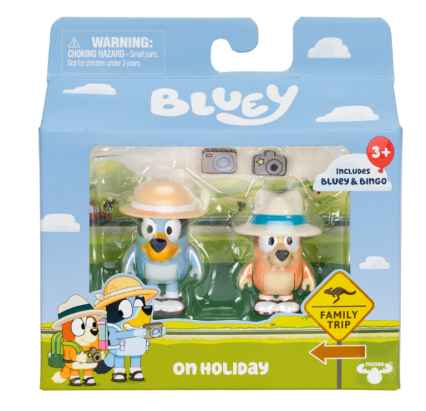 Bluey Figure 2 Pack - On Holiday