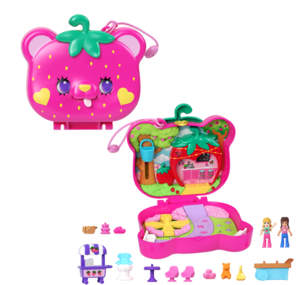 Polly Pocket Straw-Beary Patch Compact