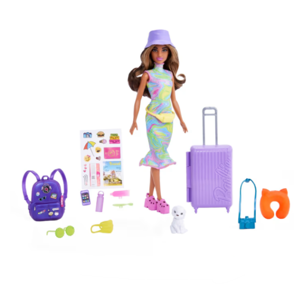 Barbie Travel Doll with Stickers